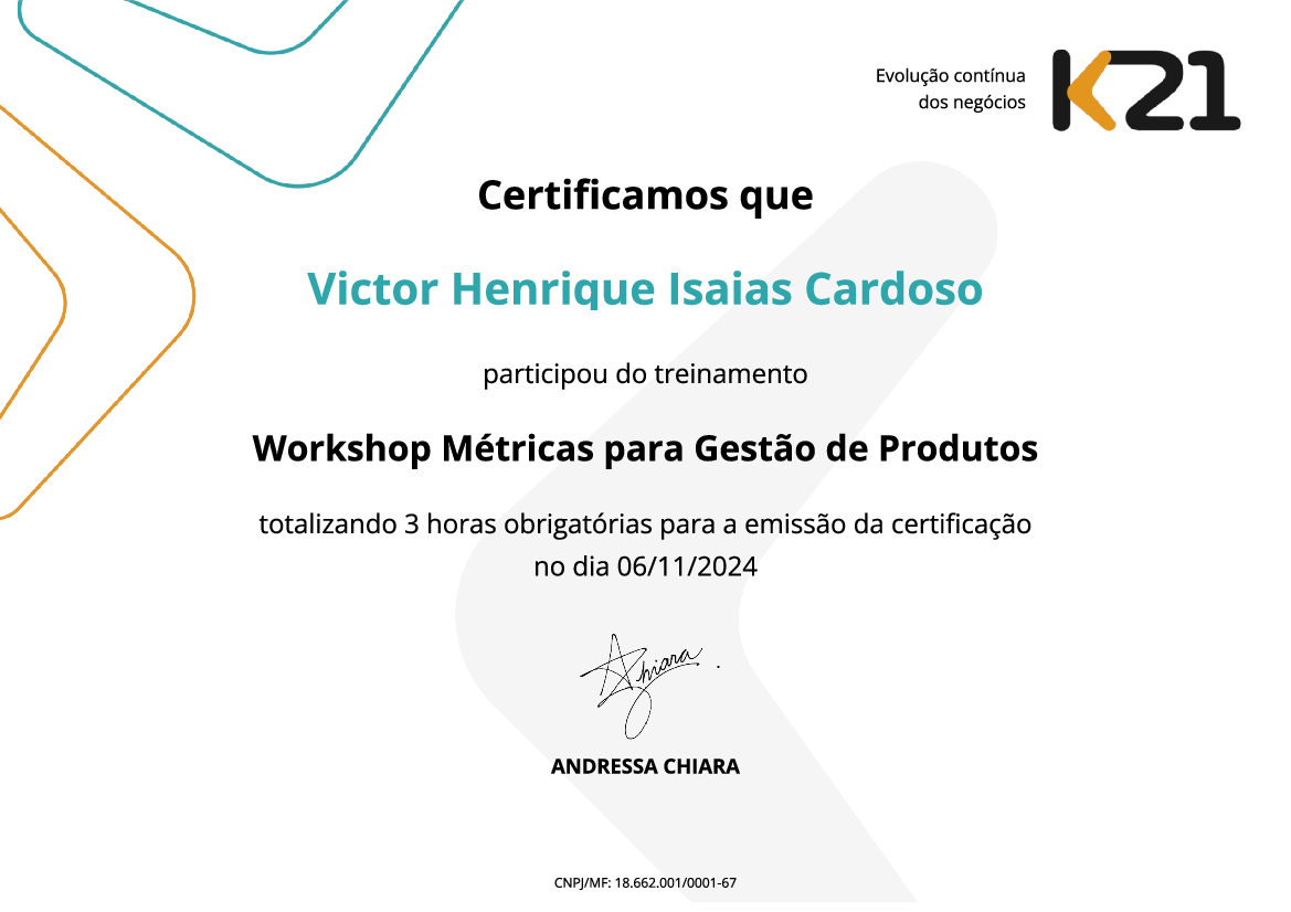 Certificado K21